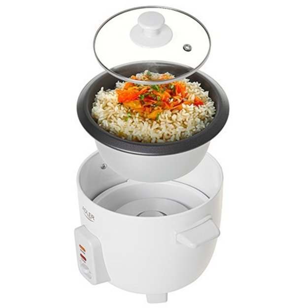 Adler AD 6406 Rice cooker Black, Stainless steel 1000 W