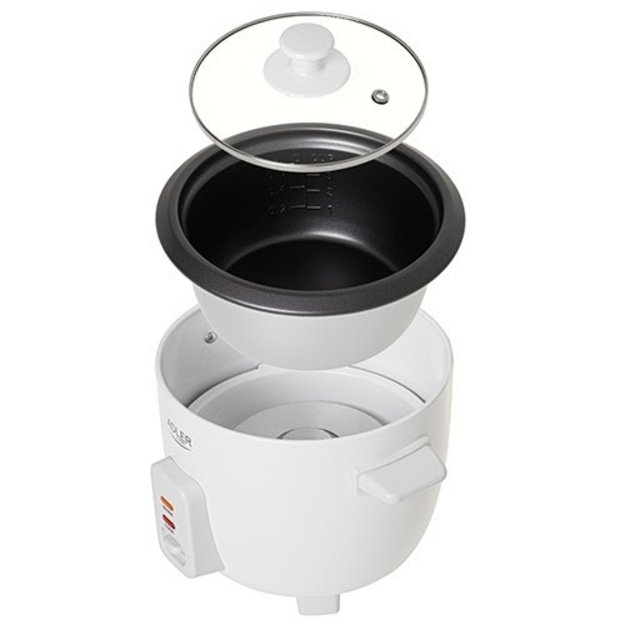 Adler AD 6406 Rice cooker Black, Stainless steel 1000 W
