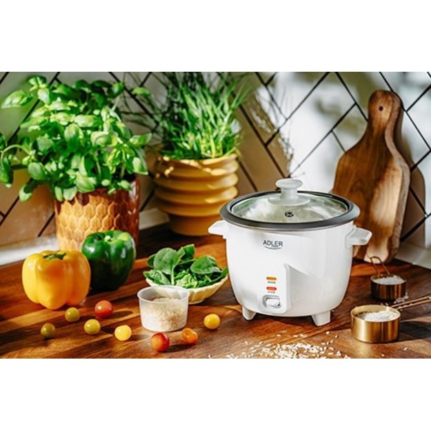 Adler AD 6406 Rice cooker Black, Stainless steel 1000 W