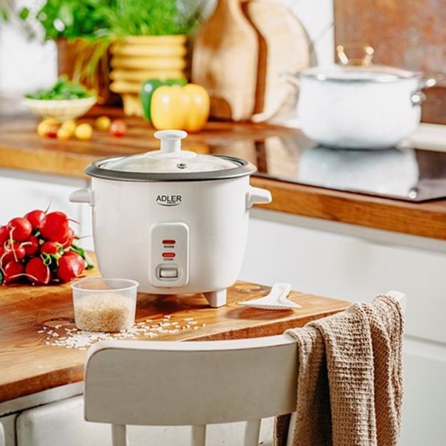 Adler AD 6406 Rice cooker Black, Stainless steel 1000 W