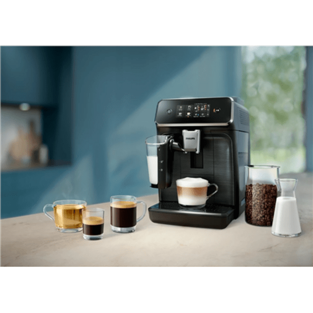 Philips Coffee Maker | EP2330/102300 series | Pump pressure 15 bar | Built-in milk frother | Fully Automatic | Black
