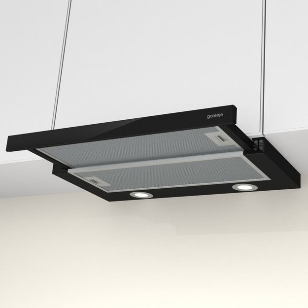 Gorenje TH62E4BG Semi built-in (pull out) Black 450 m&sup3;/h