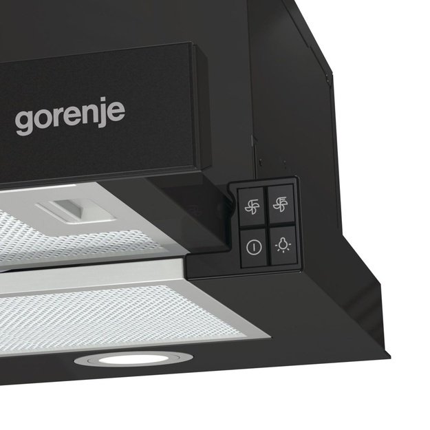 Gorenje TH62E4BG Semi built-in (pull out) Black 450 m&sup3;/h