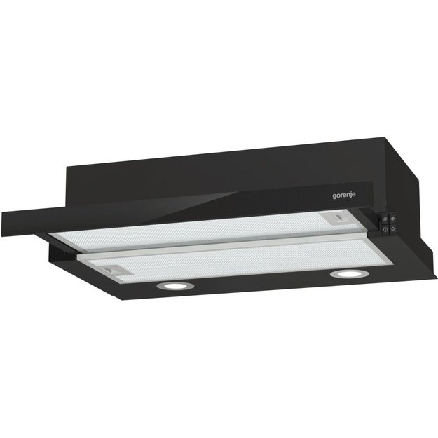 Gorenje TH62E4BG Semi built-in (pull out) Black 450 m&sup3;/h