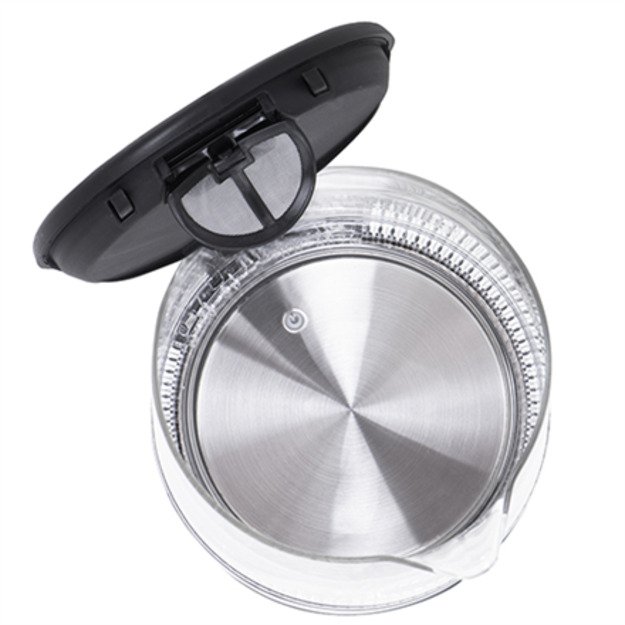 Mesko | Kettle | MS 1301b | Electric | 1850 W | 1.7 L | Glass/Stainless steel | 360&deg; rotational base | Black 2