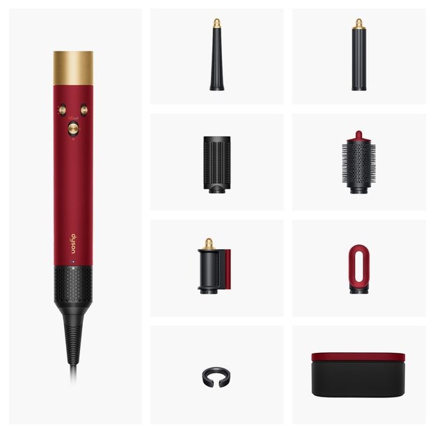 Dyson Airwrap i.d. Straight + Wavy Red Velvet/Gold