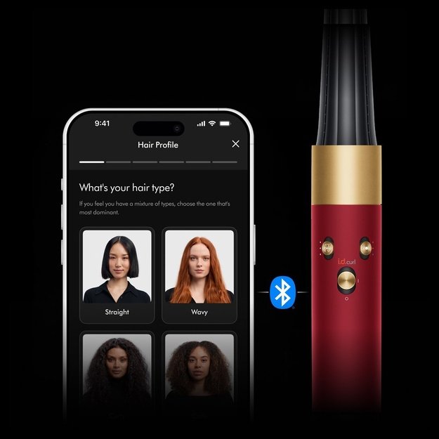 Dyson Airwrap i.d. Straight + Wavy Red Velvet/Gold