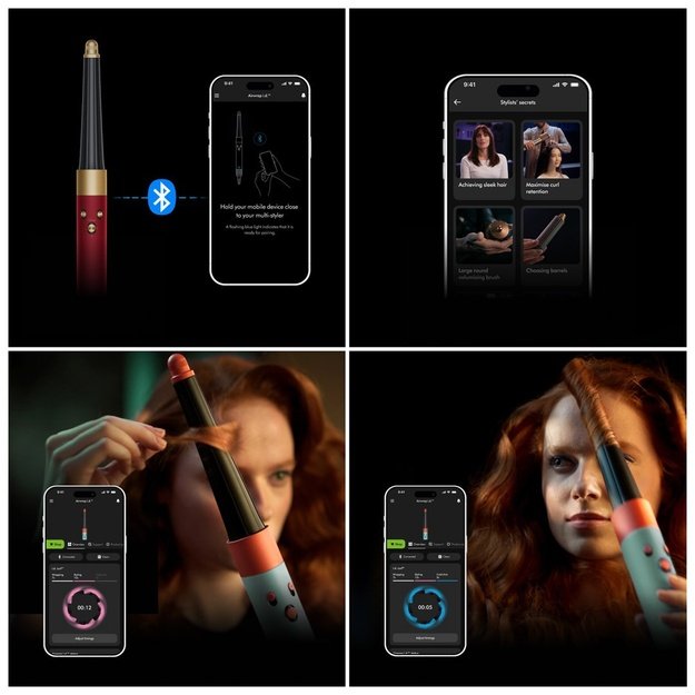 Dyson Airwrap i.d. Straight + Wavy Red Velvet/Gold