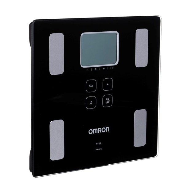 Omron VIVA Square Black Electronic personal scale