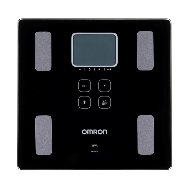 Omron VIVA Square Black Electronic personal scale