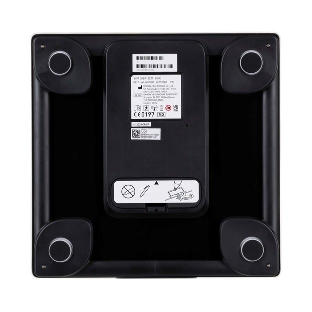 Omron VIVA Square Black Electronic personal scale