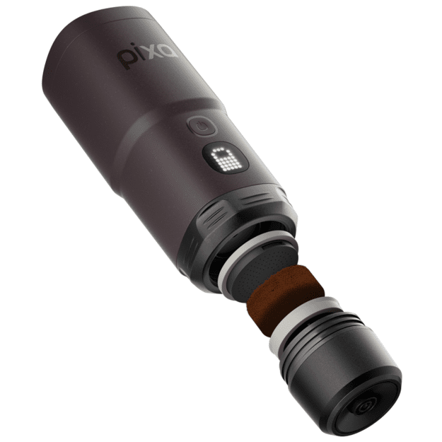 WACACO PIXAPRESSO DARK BURGUNDY ne&scaron;iojamas kavos aparatas, tamsi burgundi&scaron;ka