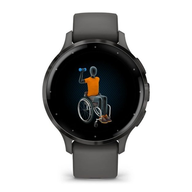 Garmin Venu 3S 3.05 cm (1.2 ) AMOLED 41 mm Digital 390 x 390 pixels Touchscreen Grey Wi-Fi GPS (satellite)