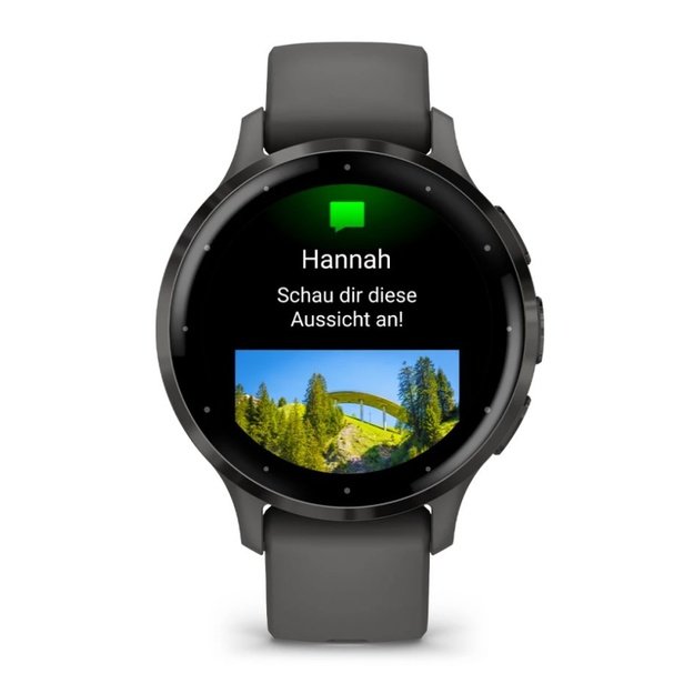 Garmin Venu 3S 3.05 cm (1.2 ) AMOLED 41 mm Digital 390 x 390 pixels Touchscreen Grey Wi-Fi GPS (satellite)
