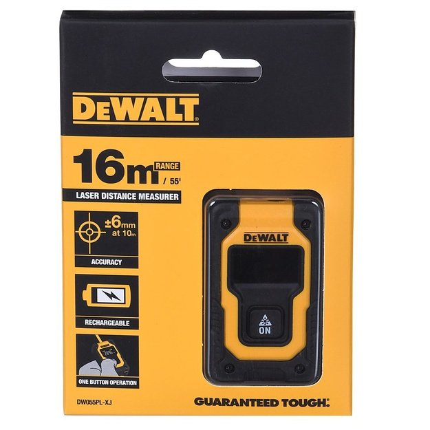 Lazerinis atstumo matuoklis DEWALT 16m DW055PL-XJ