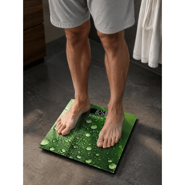 Brock BS 003 Bathroom Scale, 2xAAA Battery (included)