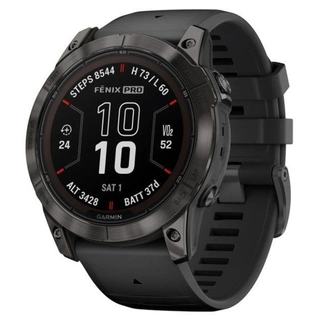 Garmin fēnix 7X Pro 3.56 cm (1.4 ) MIP 51 mm Digital 280 x 280 pixels Touchscreen Black Wi-Fi GPS (satellite)