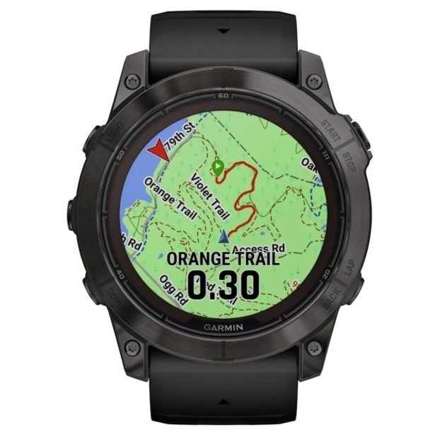 Garmin fēnix 7X Pro 3.56 cm (1.4 ) MIP 51 mm Digital 280 x 280 pixels Touchscreen Black Wi-Fi GPS (satellite)