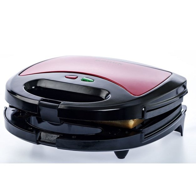 Brock SSM 2003 RD 3 in 1 Sandwich/Waffle Maker And Grill 750W, Black/Red