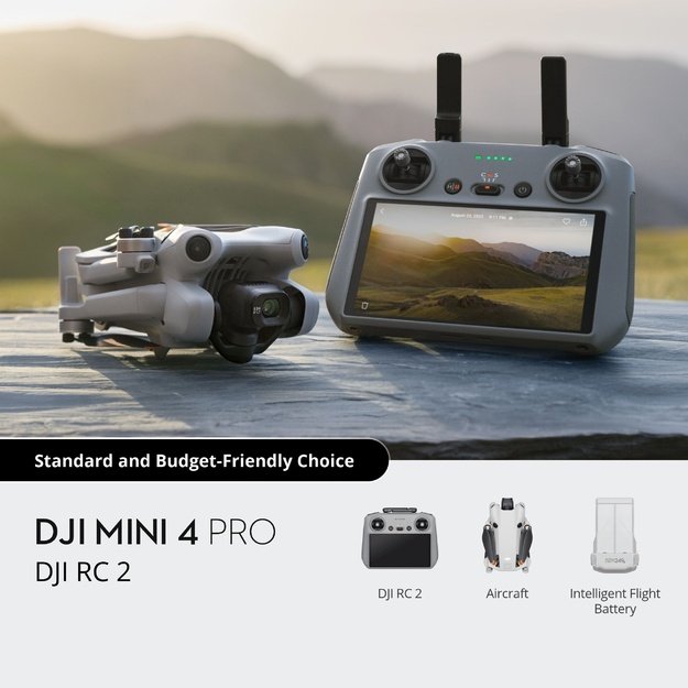 Dronas DJI Mini 4 Pro (DJI RC 2)
