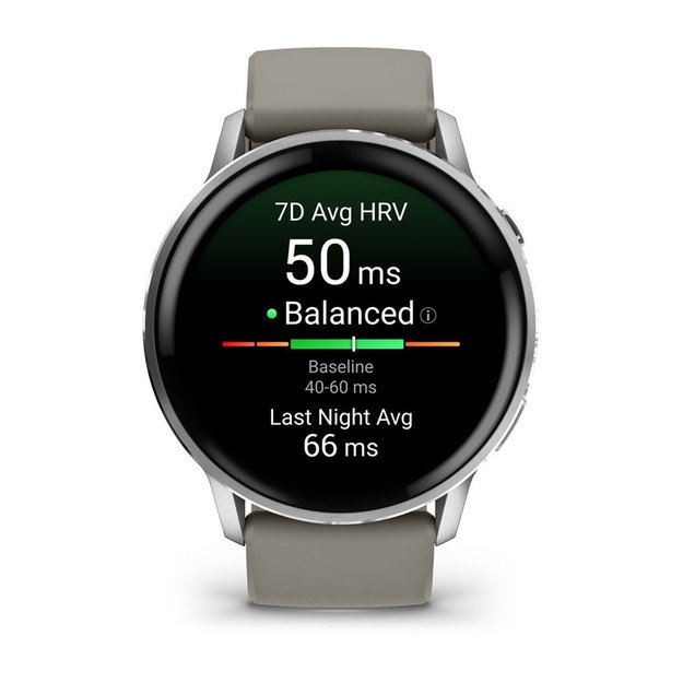 Garmin Venu 4 3.56 cm (1.4 ) AMOLED 45 mm Digital 454 x 454 pixels Touchscreen Silver Wi-Fi GPS (satellite)