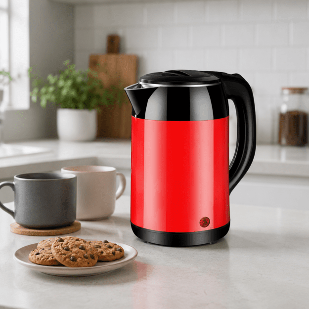Brock WK 5522 RD Kettle With 360 Degree Base 1,8L 1500W Black/Red