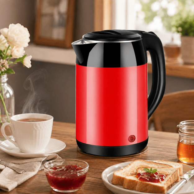 Brock WK 5522 RD Kettle With 360 Degree Base 1,8L 1500W Black/Red