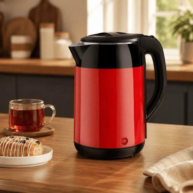 Brock WK 5522 RD Kettle With 360 Degree Base 1,8L 1500W Black/Red