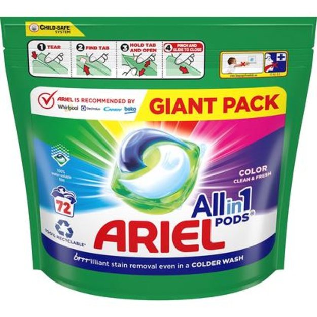 ARIEL ALL-IN-1 PODS COLOR 72 vnt