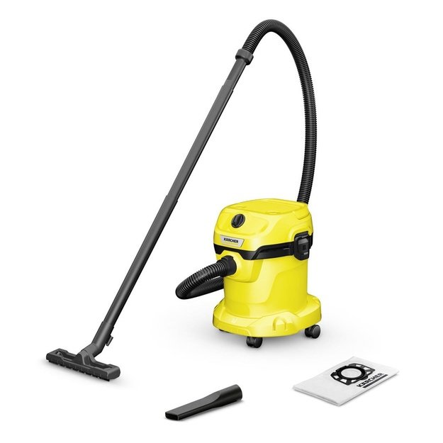 K&auml;rcher WD 2 PLUS 15 L Drum vacuum Dry&wet 1000 W Dust bag
