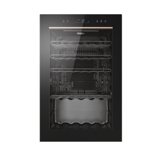 Haier Wine Bank 50 Serie 3 HWS49GAE Compressor wine cooler Freestanding Black 49 bottle(s)