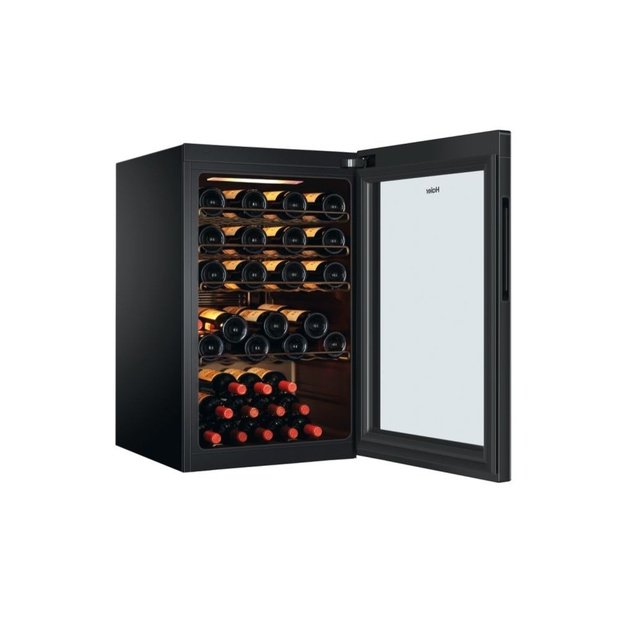 Haier Wine Bank 50 Serie 3 HWS49GAE Compressor wine cooler Freestanding Black 49 bottle(s)