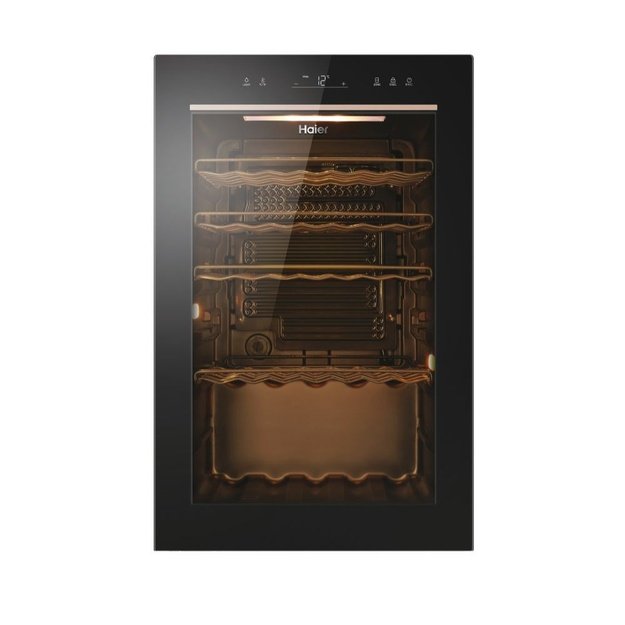 Haier Wine Bank 50 Serie 3 HWS49GAE Compressor wine cooler Freestanding Black 49 bottle(s)