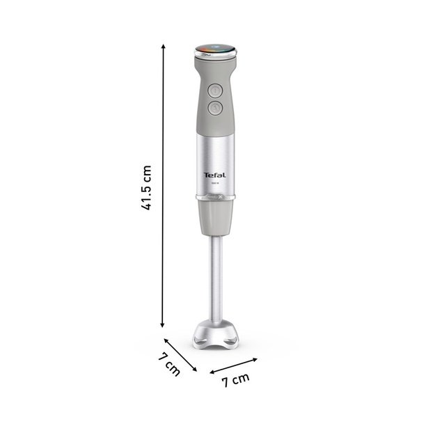 Tefal Quickchef+ HB673B30 blender Immersion blender 1000 W Grey, Stainless steel