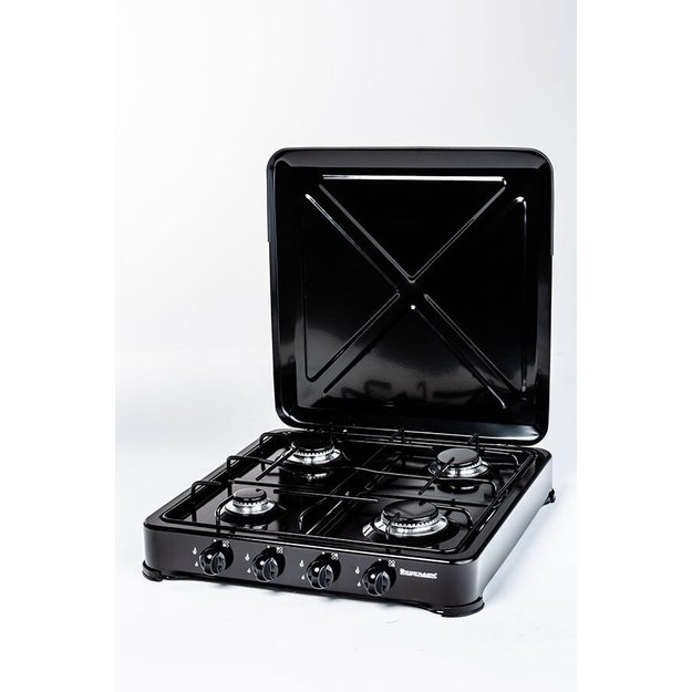 Ravanson K-04TB hob Black Countertop Gas 4 zone(s)