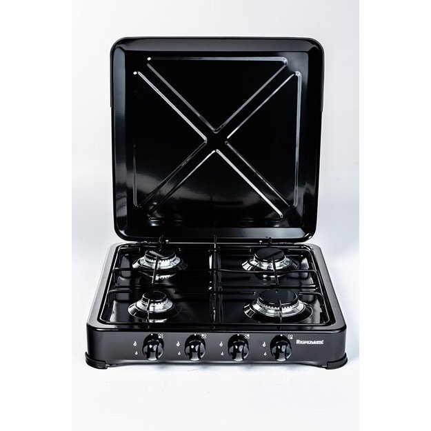 Ravanson K-04TB hob Black Countertop Gas 4 zone(s)