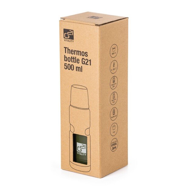 G21 termosas gerti, 500 ml, chaki žalias 8