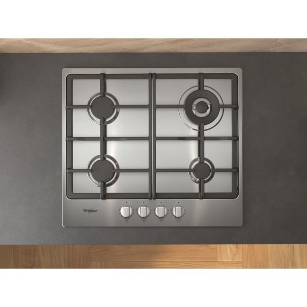 Whirlpool TGML 661 IX R Stainless steel Built-in 58 cm Gas 4 zone(s)