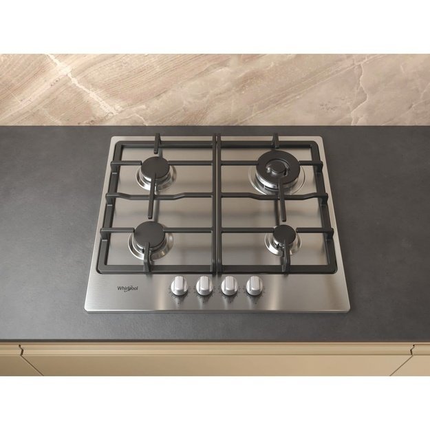 Whirlpool TGML 661 IX R Stainless steel Built-in 58 cm Gas 4 zone(s)