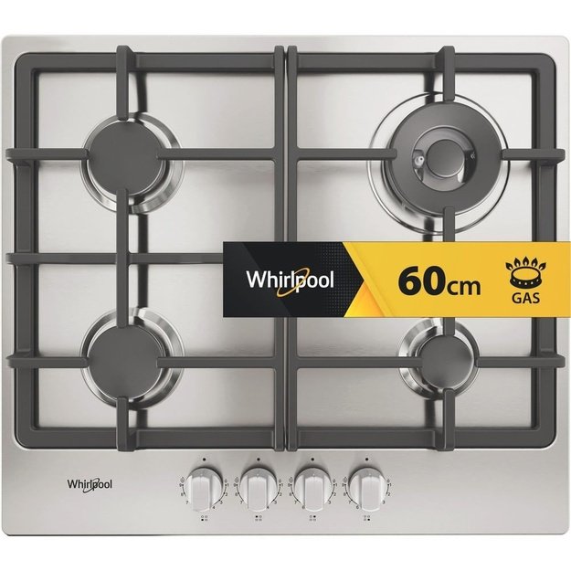 Whirlpool TGML 661 IX R Stainless steel Built-in 58 cm Gas 4 zone(s)