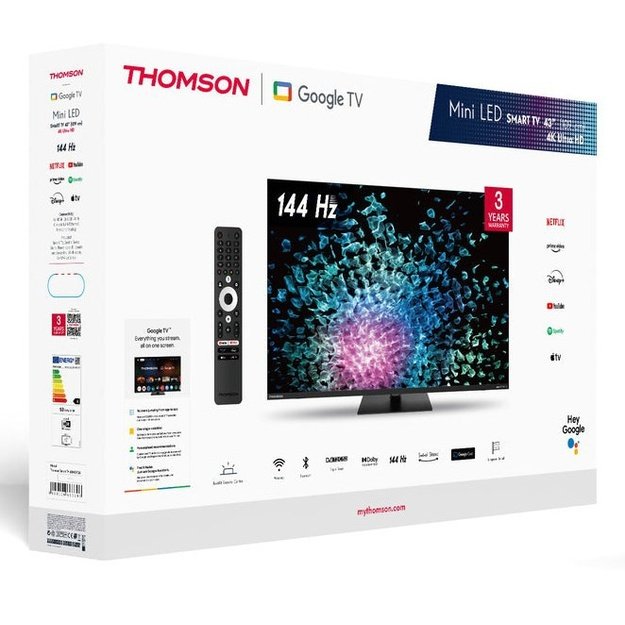 Thomson 43MG7C15 TV 109.2 cm (43 ) 4K Ultra HD Smart TV Wi-Fi Black 320 cd/m2