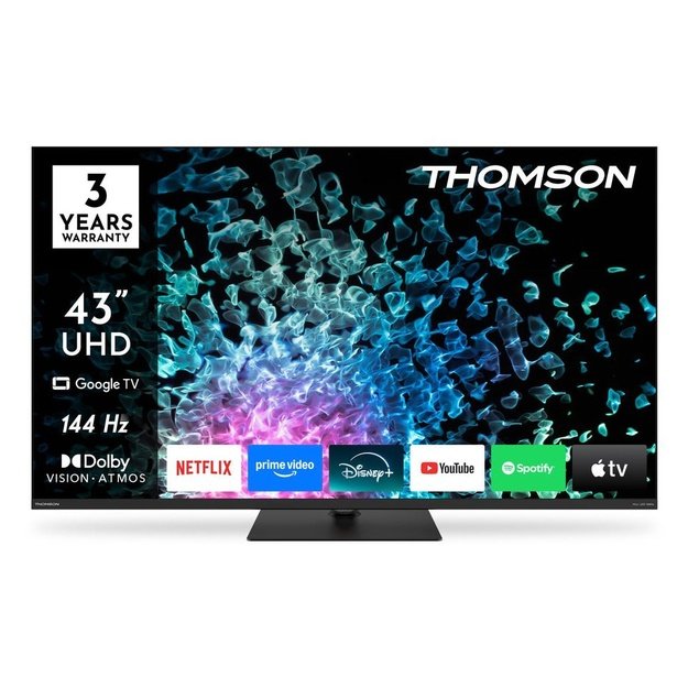 Thomson 43MG7C15 TV 109.2 cm (43 ) 4K Ultra HD Smart TV Wi-Fi Black 320 cd/m2