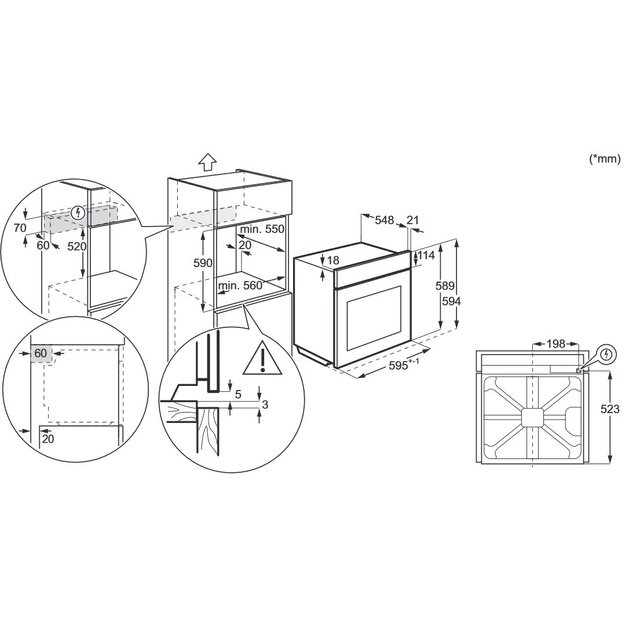 Garinė orkaitė Electrolux EOC6H76X