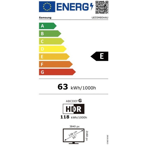 Televizorius Samsung Mini LED M80H 4K, Vision AI Smart TV (2026), UE55M80HAUXXH