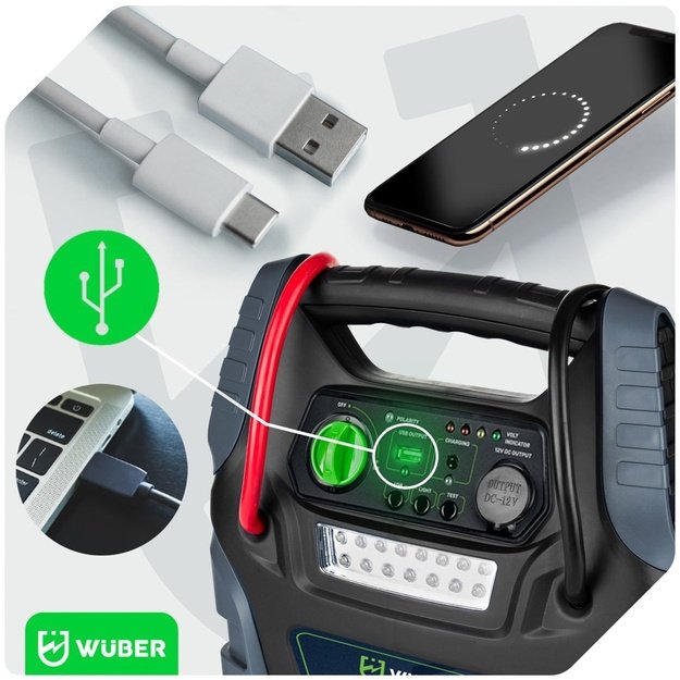 Booster kompresor 5w1 z rozruchem W14270 WUBER