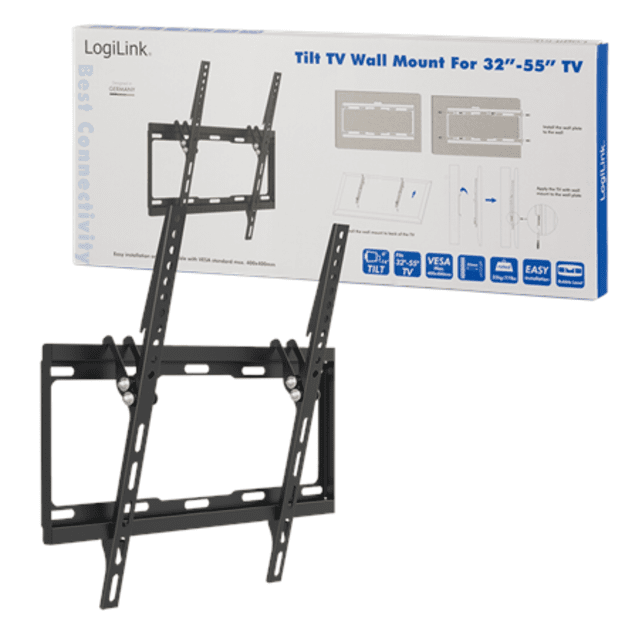 Logilink BP0012 TV Wall mount, 32&ndash;55 , tilt -14&deg;, 25 mm