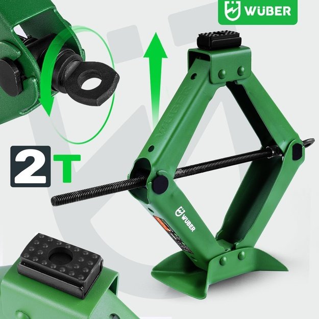 WUBER W22023 scissor car jack 2T 120-415 mm