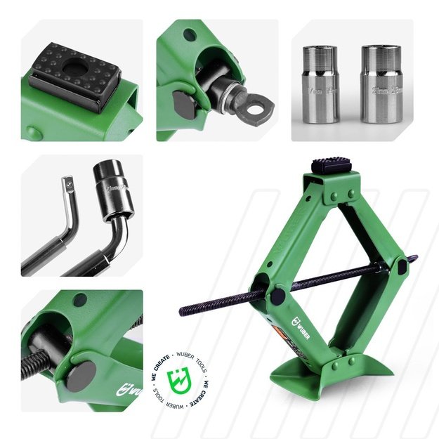 WUBER W22023 scissor car jack 2T 120-415 mm