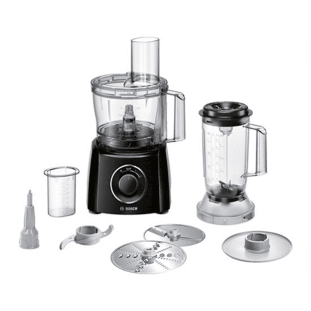 Bosch MCM3201B food processor 800 W 2.3 L Black, Transparent