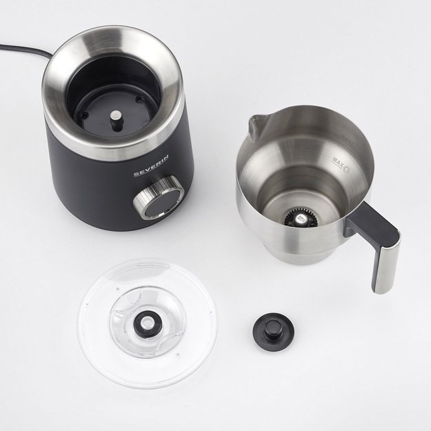 Severin Spuma 700 Plus Automatic milk frother/warmer Black, Stainless steel